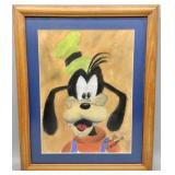 1994 Goofy Framed Artist Signed Artwork
