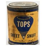 Helme Tobacco Co. Tops Sweet Snuff TIN