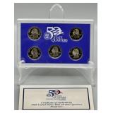 2008 US Mint 50 State Quarters Proof Set w/COA