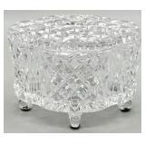 Gorham Crystal Footed Lidded Dresser Box