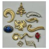 Signed Vintage Estate Jewelry - Brooches