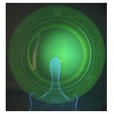 Fostoria Royal Uranium Depression Glass Platter