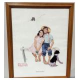 Norman Rockwell Print 'Sweet Serenade' Framed