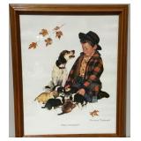Norman Rockwell Print 'Pride of Parenthood' Framed