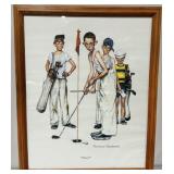 Norman Rockwell Print 'Missed' Framed