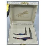 S&D Leopard Folding Pocket Knife Boxed Set