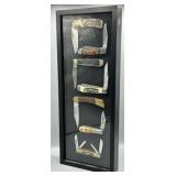 Pocket Knife Collectors Lot w/Display Case