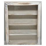 Rustic Style White Display Case Shadow Box