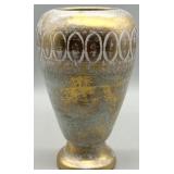 Vintage Stangl Pottery Vase w/22k Gold Brushing