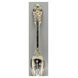 Grand Baroque Sterling Silver Pierced Spoon