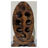 Wood Spanish Revival  Wine Rack Made in Spain