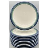 (10) Pfaltzgraff Ocean Breeze Dinner Plates