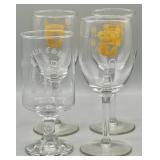 101st Airborne Etch Wine Glasses & 142D CSB Glass