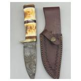 Fixed Blade Hunting Knife w/Belt Sheath