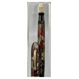 Conklin 14k Nib Red Pearl Striped Fountain Pen