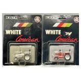 (2) Vintage ERTL White American 1/64 Tractors