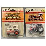 (2) VTG ERTL 1/64 Scale Case Die-cast Tractors