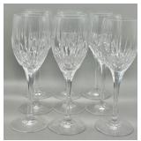 (9) Artctic Lights Platinum Crystal Water Goblets