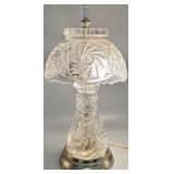 Vintage Kristal Zajecar Boudoir Crystal Lamp