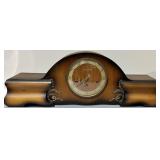 Vintage Westminster Bassclock Wood Mantel Clock
