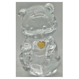 Fenton Art Glass Birthday Bear