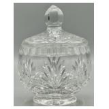 Vintage Cut Crystal Trinket Vanity Jar
