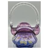 Fenton Mulberry Purple HP Basket LE #1024/1250
