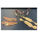 (3) Spur Straps & 1 Set of Spurs