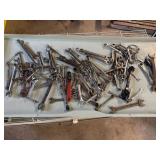 Large lot of miscellaneous wrenches