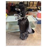 Set of golf clubs