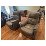 Pair of Grey Recliners