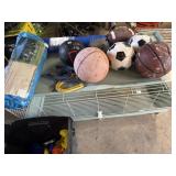 Sports equipment, toys, and heavy duty plastic bin