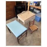 Stool, Desk, Mini Timeout Chair