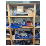 Contents of one section of shelving