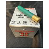 Approximately 15 rounds of .410 shells