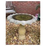 Outdoor Bird Bath & Wind Chimes