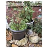 (3) Pots & Cowboy Boots / Hat
