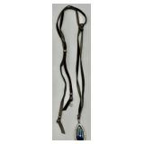 Vintage Peyote Bird .925 Tear Drop Pendant