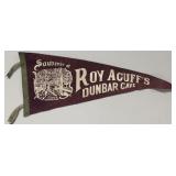 Roy Acuffï¿½s Dunbar Cave Felt Banner