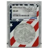 2006 American Silver Eagle MS69 by NGC