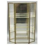 Brass and Glass Tabletop Display Case
