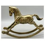 Solid Brass Vintage Rocking Horse