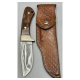 Case XX Pawnee R603 SSP Knife w/ Leather Sheath