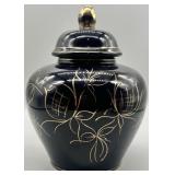 Handpainted Echt Blue Germany Ginger Jar