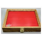 Locking Glass Display Case with Key