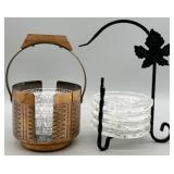 (2) Sets of Crystal Coasters and Stands