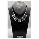 Vintage Choker and Earrings Set