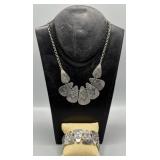 MCM Deco Revival Design Necklace & Bracelet