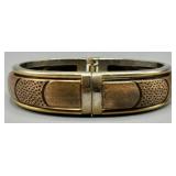 Vintage Hinged Italian Bangle Bracelet