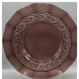 Art Deco Val St Lambert Rosette Platter